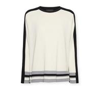 Elena Mirò - Maglia con bordi a righe - - Knitwear - Donna - Bianco - M