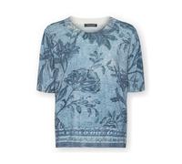 Elena Mirò - Maglia in maglia di misto cotone stampato - - Tops - Donna - Blu - L