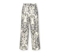 Elena Mirò - Pantaloni in Popeline Stampato - - Trousers - Donna - Nero - 3XL