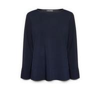 Elena Mirò - Plain Dyed Viscose Blend Top - - Blouses & Shirts - Donna - Blu - M