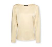 Elena Mirò - T-shirt bimaterica in viscosa - - Tops - Donna - Beige - 3XL