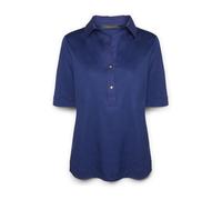 Elena Mirò - T-shirt con colletto e bottoni - - Tops - Donna - Blu - M