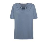 Elena Mirò - T-shirt con scollo drappeggiato - - Blouses & Shirts - Donna - Blu - 3XL