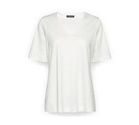 Elena Mirò - T-shirt in cotone con scollo a V - - Tops - Donna - Bianco - S
