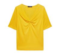 Elena Mirò - T-shirt in Lyocell con nodo frontale - - Tops - Donna - Giallo - XL