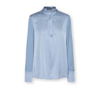 Elena Mirò - T-shirt in viscosa con colletto alla coreana - - Blouses & Shirts - Donna - Blu - L