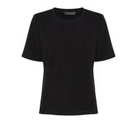 Elena Mirò - T-shirt in cotone con logo Monogram - - Tops - Donna - Nero - S