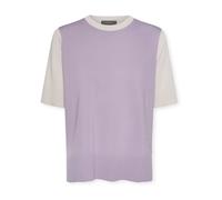 Elena Mirò - Top a Maniche Corte in Misto Viscosa - - Knitwear - Donna - Viola - M