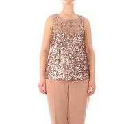 Elena Mirò Top in Full Paillettes da Donna Rosa Antico - 46