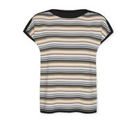 Elena Mirò - Viscose Blend Striped Top - - Tops - Donna - Nero - XL