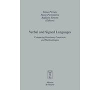 Elena Pizzuto Verbal and Signed Languages (Copertina rigida)