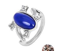Elena Sapphire Crystal Daylight Ring per i fan Gioielli per uomini donne, Metallo con adesivo 21 pezzi