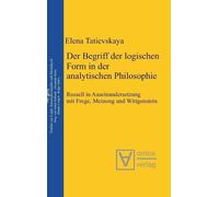 Elena Tatievska Der Begriff Der Logischen Form in Der Analyti (Copertina rigida)