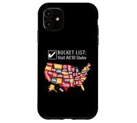 Elenco dei desideri Visita tutti i 50 stati Custodia per iPhone 11