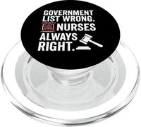 Elenco del governo Potere infermieristico sbagliato PopSockets PopGrip per MagSafe