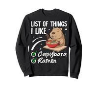 Elenco delle Cose Che Mi piacciono Capybara Ramen Felpa