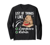 Elenco delle Cose Che Mi piacciono Capybara Ramen Maglia a Manica