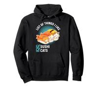 Elenco delle cose che mi piacciono per gli amanti del sushi Felpa con Cappuccio