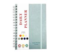 Elenco delle cose da fare, diario esercizi senza data, quaderno registrazione attività fisica copertina rigida, tracker abitudini, materiale scolastico, planner lavoro per(Deep Blue)