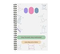 Elenco delle pulizie Elenco di controllo Programma | Quaderno grafico di lavoro - Guida Modificabile Tabella delle pulizie per la casa Pista Pulita Cucina domestica Declutter Adulti Task Restaurant