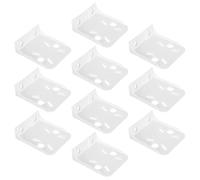 ELEOUTI 10 Pezzi Staffe Portafiltro in Plastica Bianca Design Stabile per Montaggio, Accessori per Rubinetti e Organizzazione Cucina