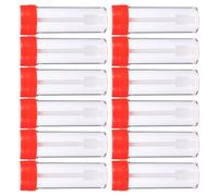 ELEOUTI 12 pezzi Provette per Raccolta Feci con Tappo Vite Tubi Campionamento Monouso in Sicura per Analisi Mediche Etichettabili e Pratiche per Conservazione Campioni