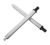 ELEOUTI 2 Pezzi Adattatore per Manico Scopino Wc in Acciaio Inox Resistente, Connettore Autobloccante per Testina Spazzola, Accessorio Bagno per Ricambio Manico Scopino Water, Facile