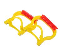 ELEOUTI 2 Pezzi Maniglia per Secchio d'Acqua da 12l in Pp Impugnatura Ergonomica e Stabile, per Campeggio e Uso All'aperto, Colore Giallo