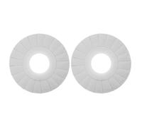 ELEOUTI 2 Pezzi Ruota di Lucidatura per Macchina Bordatrice Automatica, Accessorio Facile da Mantenere, Dimensioni 150x50mm, 20 Strati, Colore Bianco