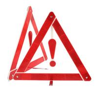 ELEOUTI 2 Pezzi Triangolo di Sicurezza Auto Omologato con Cavalletto Segnale Riflettente Portatile per Avviso Stradale Kit di Emergenza Durevole e Facile da Installare