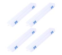 ELEOUTI 4 Pezzi Portable Storage Box in Plastico, Custodia Compatta per Pennelli Chiusura Sicura, per Arte e Disegno a Casa a Scuola