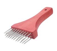 ELEOUTI Batticarne in Acciaio Inox Manico in Legno, Ammorbidente per Bistecca di Manzo, Maiale e Pollo, Utensile da Cucina Portatile per Ammorbidire e Appiattire Carne, Accessorio