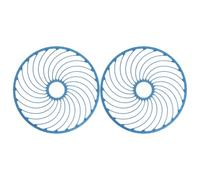 ELEOUTI Disco da Lancio per Pesca 46 Cm, Set 2 Pezzi Sostituzione Rete da Pesca, Piatto Riutilizzabile in Materiale Durevole per attività Outdoor di Cattura Pesci