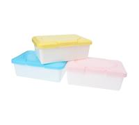 ELEOUTI Dispenser Custodia Plastica 3 per in Umidificate e Salviettine Riutilizzabile Design Semplice Pratica per Conservazione Colore Casuale e Tavolo da