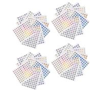 ELEOUTI Etichette di Controllo Qualità Adesive 10Mm 2400 Pezzi Resistenti Sole e Pioggia per Magazzino e Scaffali Industriali Multiuso Colorate