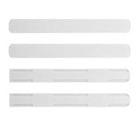 ELEOUTI Guide per Cassetti Autoadesive Bianche, Binari Scorrevoli Fai da Te per Mobili, Set da 4 Pezzi Forte Capacità di Carico per Cucina, Camera e Ufficio