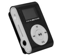 ELEOUTI Lettore Musicale Mp3 Portatile Clip Nero, Schermo Lcd 3,5mm Jack Stereo, Supporto Scheda Micro 32gb e Batteria Ricaricabile in Alluminio Compatto