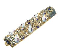 ELEOUTI Mezuzah di Protezione e Preghiera in Lega con Pergamena Benedetta per Hanukkah per Decorazione Porta Casa Ebraica e Spazio Domestico