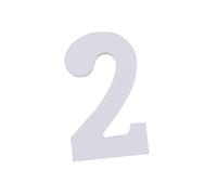 ELEOUTI Numero 2 Stile e Classe in Legno Bianco Elemento Unico Fai-da-Te per Decorazione Tavolo Matrimonio e Festa di Compleanno per Eventi Speciali