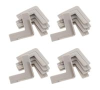 ELEOUTI Protezione Angolari Sicurezza per 20 Pezzi in Pvc 4,5x4,5 Cm per Angoli Finestre e Mobili Paracolpi Adesivi per Prevenzione Infortuni in Casa