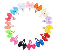 ELEOUTI Set 14 Pezzi Fermagli per Chioma Fiocco per Bambine e Neonati, Design Speciale Confortevole che Non Danneggia Chioma Delicati, per Progetti Fai-da-te Colore Casuale