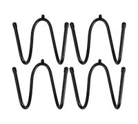ELEOUTI Set 4 Pezzi Supporti per Mattarello da Cucina, Ganci da Parete in Ferro e Pvc, Design Multifunzionale, per Organizzare e Conservare in Modo Pratico