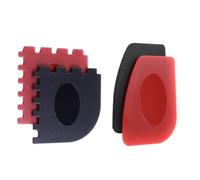 ELEOUTI Set 4 Raschietti per Pulizia Pentole da Cucina in PC Rosso, Resistente all'Usura e Antiscivolo, Utensili la Pulizia della Cucina