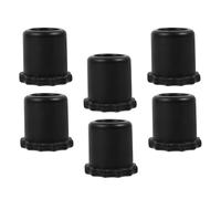 ELEOUTI Set 6 Pezzi Copri Microfono in Silicone Nero Antiscivolo e Antiurto Facile Installazione, per Microfoni Portatili in Ktv e Palchi