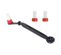 ELEOUTI Set di 3 Spazzole per la Pulizia della Macchina da Caffè Espresso Setole in Nylon Resistenti alle Alte Temperature Manico lungo Angolato per Rimuovere i Fondi Adatto a Macchine