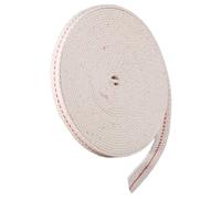 ELEOUTI Stoppino in Cotone Beige per Lampade a Olio Professionale, Facile da Installare Bruciatura, per Alcolatori e Uso in Laboratorio o Didattico, Rotolo Singolo