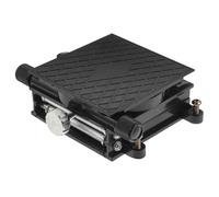 ELEOUTI Supporto Elevatore da Laboratorio con Piattaforma 9x9 Cm, Livella a Bolla e Regolazione Micrometrica, Cavalletto per Carichi Pesanti Multifunzione per Esperimenti e Lavori