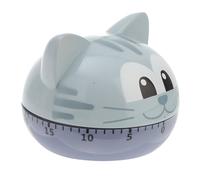 ELEOUTI Timer Meccanico da Cucina Blu Conto alla Rovescia, Materiale Plastico e Metallo, per Cucinare e Migliorare la Concentrazione nello Studio