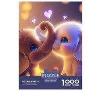 Elephant 1000 Pezzi African Elephant Puzzle Adulti Impegnativo E Difficile Per Qualità Premium Per Adulti E Ragazzi Collection Decorazione Domestica Regalo Per Amore E Amico 70x50cm/1000pcs