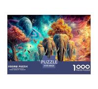 Elephant 1000 Pezzi Puzzle Classici Per Adulti E Bambini A Partire Da 12 Anni Giochi Del Cervello Perfetto Per Appassionati Di Esperti - Regalo Per Amore E Amico 38x26cm/1000pcs